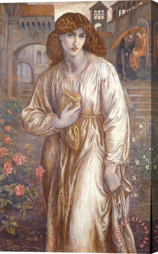 Dante Charles Gabriel Rossetti The Salutation Stretched Canvas Print / Canvas Art