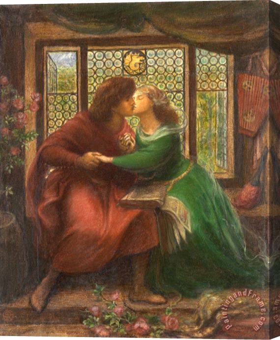 Dante Gabriel Rossetti Paolo And Francesca Da Rimini Stretched Canvas Painting / Canvas Art