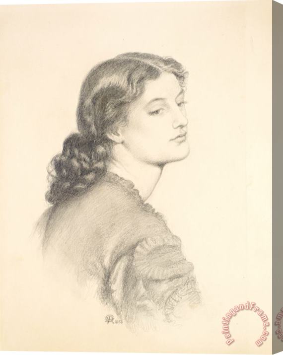 Dante Gabriel Rossetti Portrait of Ada Vernon Stretched Canvas Painting / Canvas Art