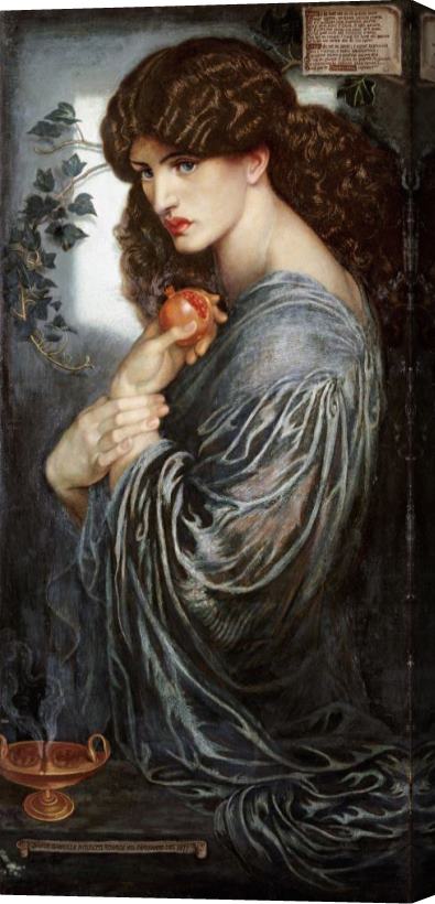 Dante Gabriel Rossetti Proserpine, 1874 Stretched Canvas Painting / Canvas Art