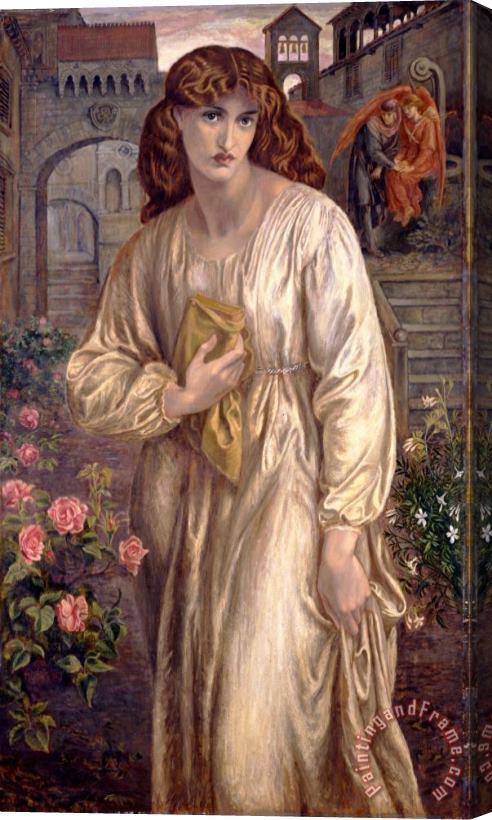 Dante Gabriel Rossetti Salutation of Beatrice Stretched Canvas Print / Canvas Art