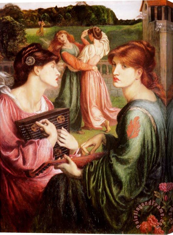 Dante Gabriel Rossetti The Bower Meadow Stretched Canvas Print / Canvas Art