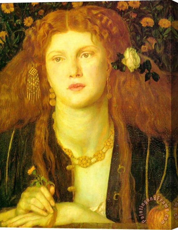 Dante Gabriel Rossetti The Kissed Mouth Stretched Canvas Print / Canvas Art
