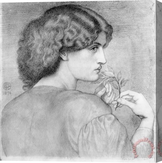 Dante Gabriel Rossetti The Roseleaf Stretched Canvas Print / Canvas Art