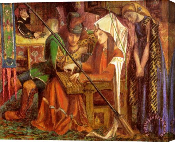 Dante Gabriel Rossetti The Tune of The Seven Towers Stretched Canvas Print / Canvas Art