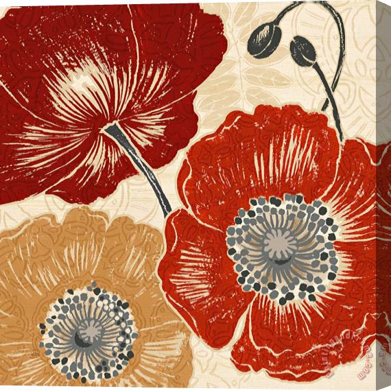 Daphne Brissonnet A Poppy's Touch II Stretched Canvas Painting / Canvas Art