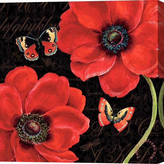 Daphne Brissonnet Petals And Wings III Stretched Canvas Print / Canvas Art