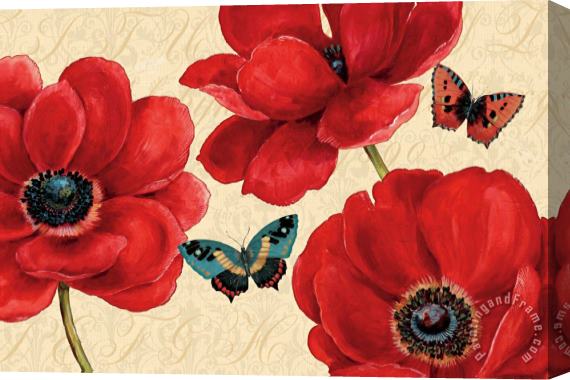 Daphne Brissonnet Petals And Wings on Beige I Stretched Canvas Painting / Canvas Art