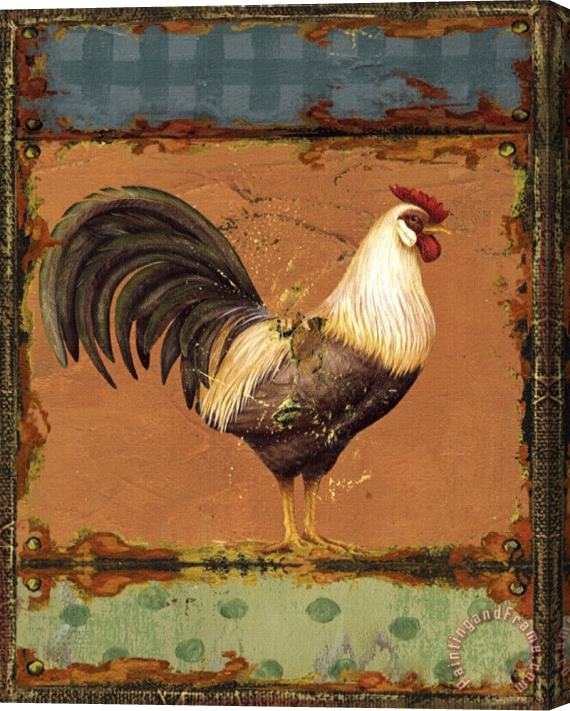 Daphne Brissonnet Rooster Portraits II Stretched Canvas Painting / Canvas Art