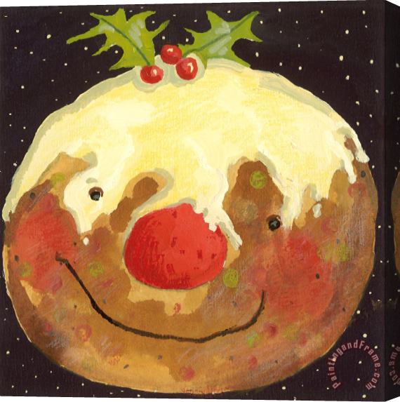 David Cooke Christmas Pudding Stretched Canvas Painting / Canvas Art