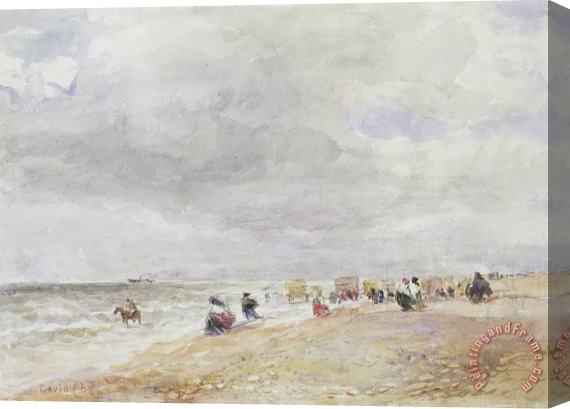 David Cox Rhyl Sands Stretched Canvas Painting / Canvas Art