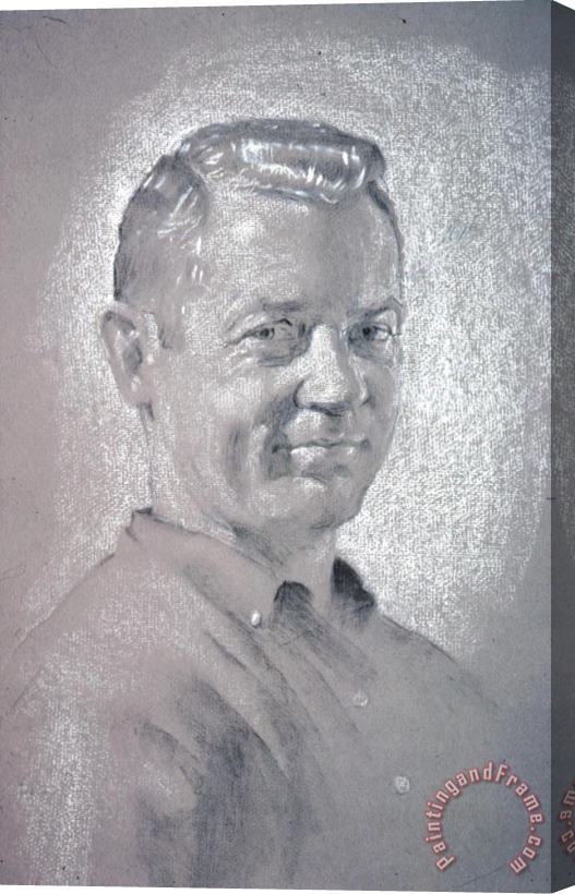 David Hardy Portrait of Gene Larue Stretched Canvas Print / Canvas Art