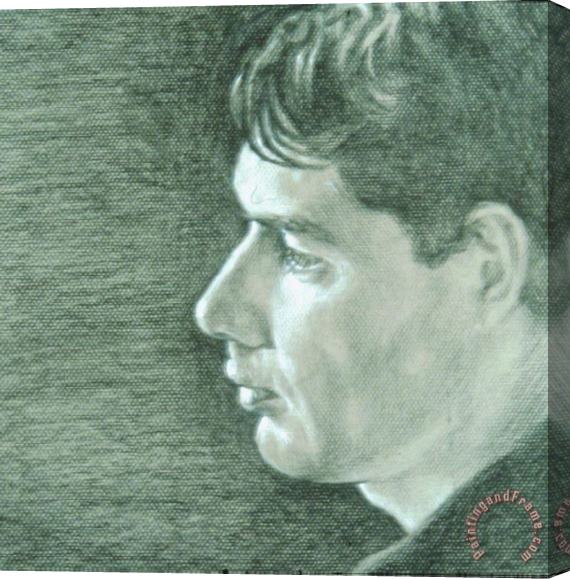 David Hardy Preliminary Portrait Drawing Stretched Canvas Painting / Canvas Art