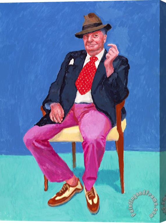 David Hockney Barry Humphries, 2015 Stretched Canvas Painting / Canvas Art