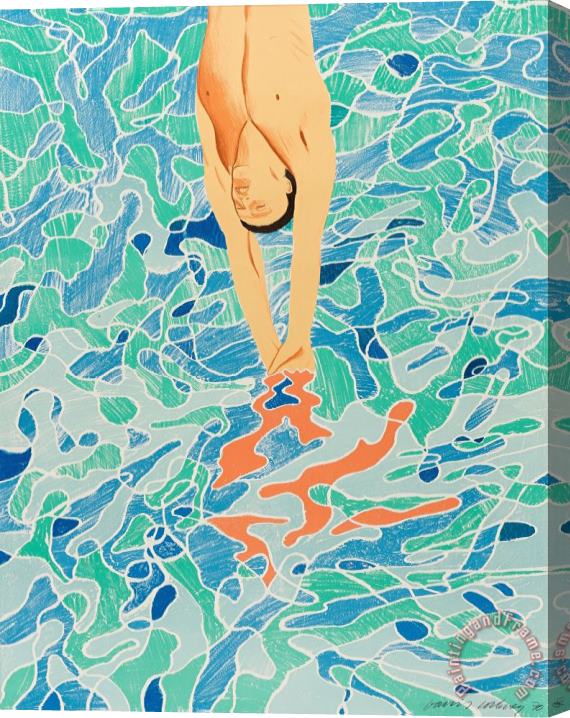 David Hockney Olympische Spiele Munchen, 1972 (baggott 34), 1972 Stretched Canvas Painting / Canvas Art