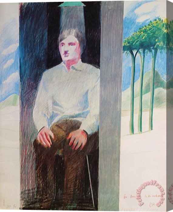 David Hockney Prisoner, 1975 Stretched Canvas Print / Canvas Art