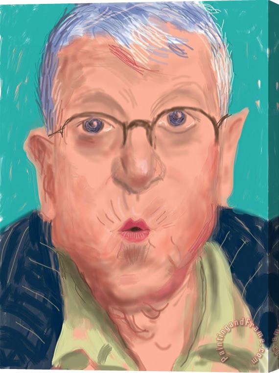 David Hockney Self Portrait, 25 March 2012, No. 2 (1233), 2012 Stretched Canvas Painting / Canvas Art