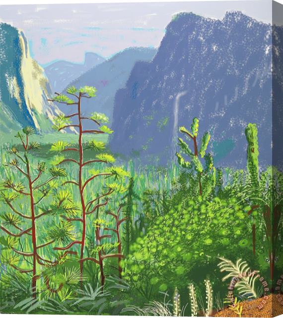 David Hockney Yosemite I, October 16th 2011 (1059), 2011 Stretched Canvas Painting / Canvas Art