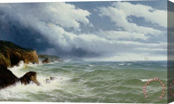 David James Shipping in Open Seas Stretched Canvas Print / Canvas Art