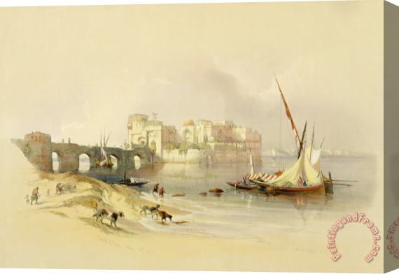 David Roberts Citadel Of Sidon Stretched Canvas Print / Canvas Art