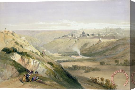 David Roberts Jerusalem April 5th 1839 Stretched Canvas Painting / Canvas Art