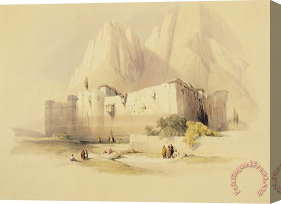 David Roberts The Convent Of St. Catherine Stretched Canvas Painting / Canvas Art