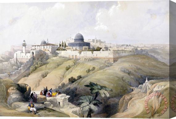 David Roberts View of Jerusalem Stretched Canvas Painting / Canvas Art