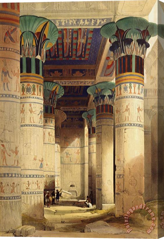 David Roberts View under the Grand Portico Stretched Canvas Painting / Canvas Art