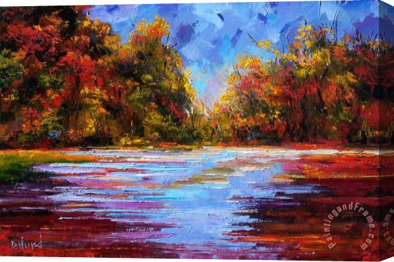 Debra Hurd Autumn Morning Stretched Canvas Painting / Canvas Art