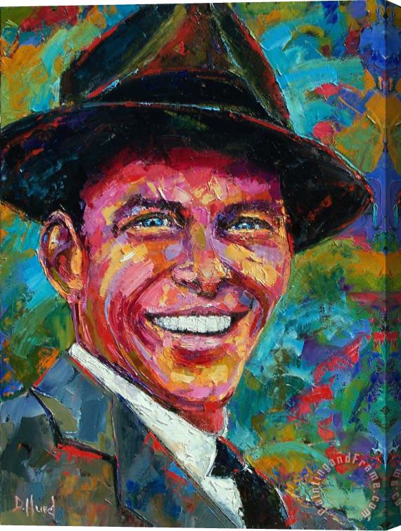 Debra Hurd Frank Sinatra Stretched Canvas Painting / Canvas Art