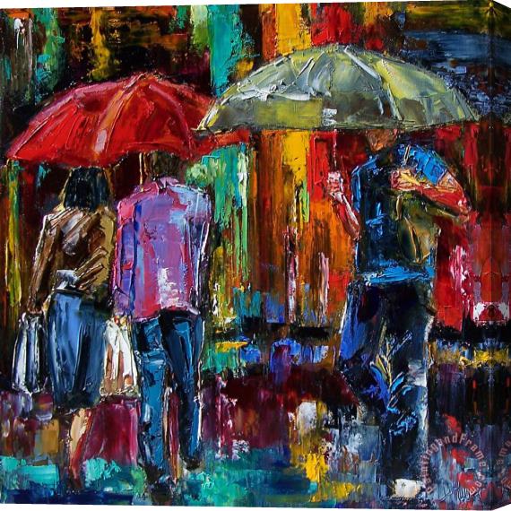 Debra Hurd Heavy Rain Stretched Canvas Painting / Canvas Art