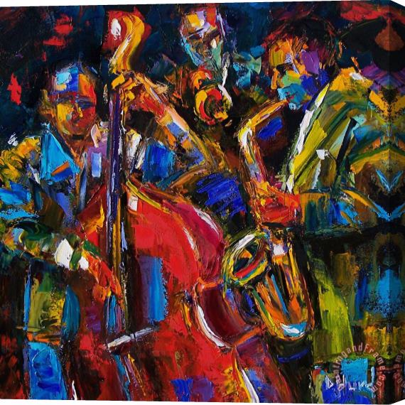 Debra Hurd Jazz Stretched Canvas Print / Canvas Art