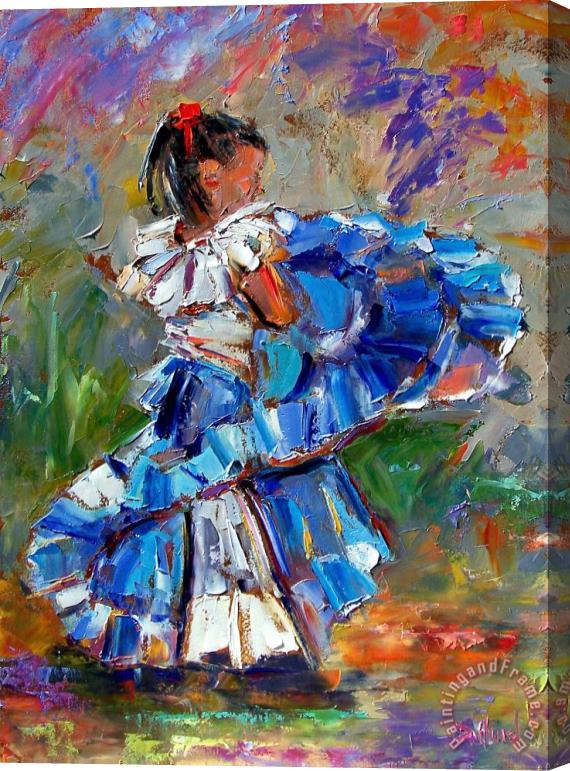Debra Hurd Little Dancer Stretched Canvas Painting / Canvas Art