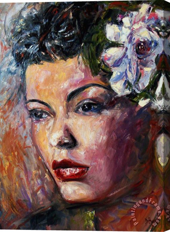 Debra Hurd Ms. Lady Day Stretched Canvas Painting / Canvas Art