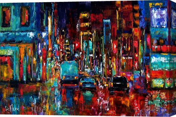 Debra Hurd Party Of Lights Stretched Canvas Print / Canvas Art