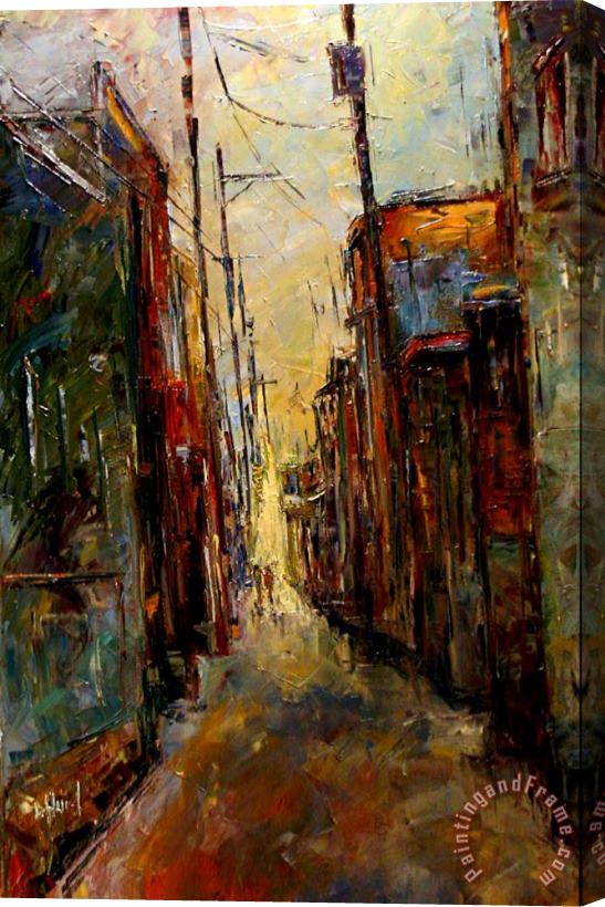 Debra Hurd Sounds In The Alley Stretched Canvas Print / Canvas Art