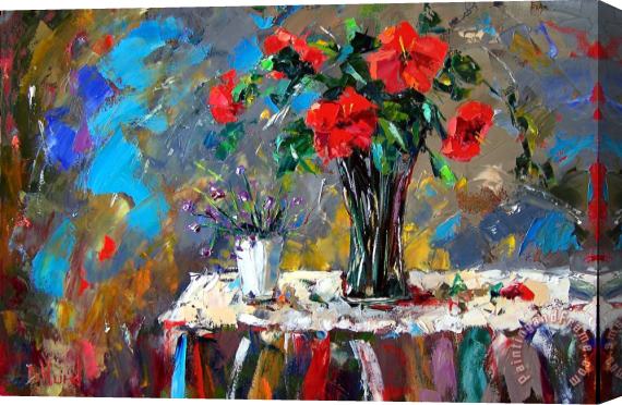 Debra Hurd Spring Blooms Stretched Canvas Painting / Canvas Art