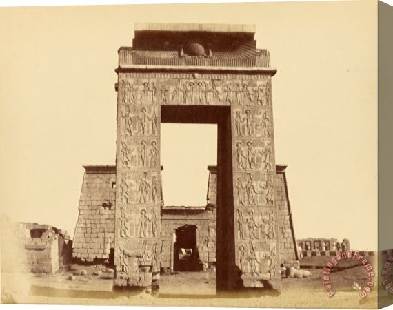 Despoineta (portal of The Temple of Khonsu, Karnak) Stretched Canvas Painting / Canvas Art