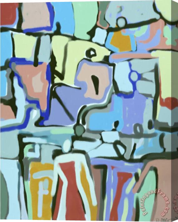 Diana Ong Abstract Crowd Stretched Canvas Print / Canvas Art