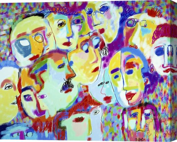 Diana Ong Audience Stretched Canvas Painting / Canvas Art