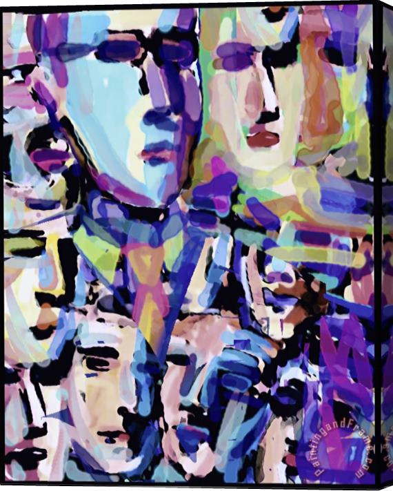 Diana Ong Facing The Crowd No 2 Stretched Canvas Painting / Canvas Art