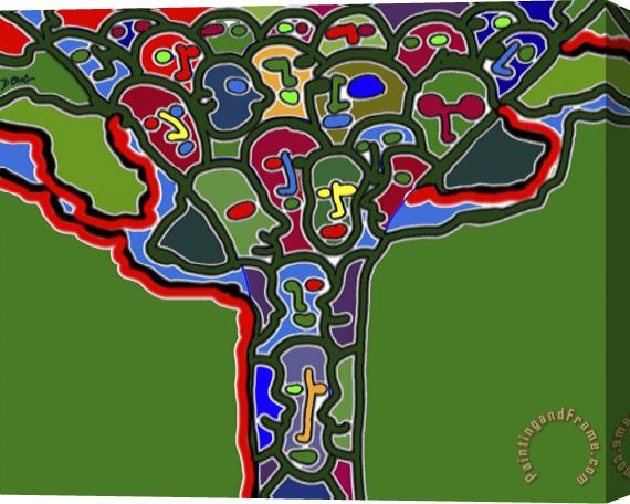 Diana Ong Family Tree Stretched Canvas Painting / Canvas Art
