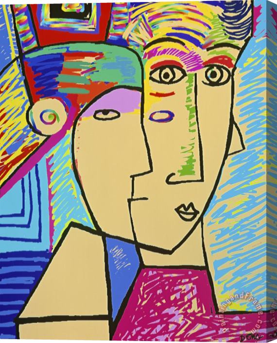Diana Ong Man And Woman Stretched Canvas Painting / Canvas Art