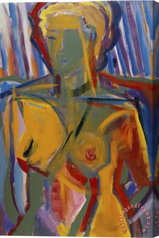 Diana Ong Seated Nude Stretched Canvas Painting / Canvas Art