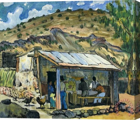 Diego Rivera Cantina, Circa 1937 Stretched Canvas Print / Canvas Art