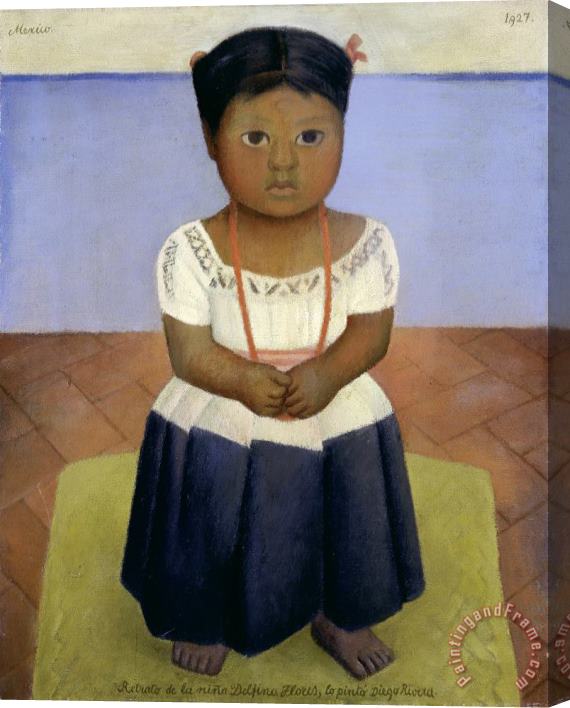 Diego Rivera Delfina Flores Stretched Canvas Painting / Canvas Art