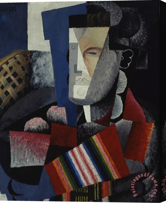 Diego Rivera Portrait of Martin Luis Guzman, 1915 Stretched Canvas Print / Canvas Art