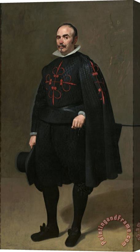 Diego Rodriguez de Silva y Velazquez Portrait of Don Pedro De Barberana Stretched Canvas Painting / Canvas Art