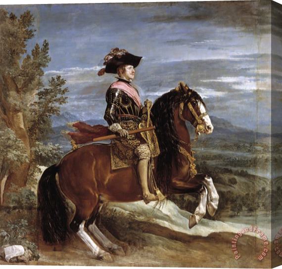 Diego Velazquez Equestrian Portrait of Philip IV Stretched Canvas Painting / Canvas Art