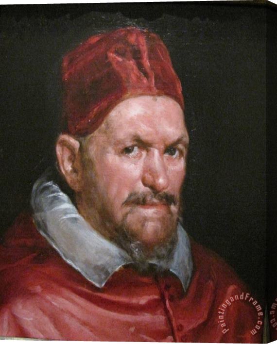 Diego Velazquez Part of The Portrait of Pope Innocent X Stretched Canvas Painting / Canvas Art